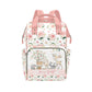 Blush Florals with Deer and Friends Personalized Diaper Bag