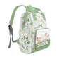 Greenery with Safari Animals Personalized Diaper Bag