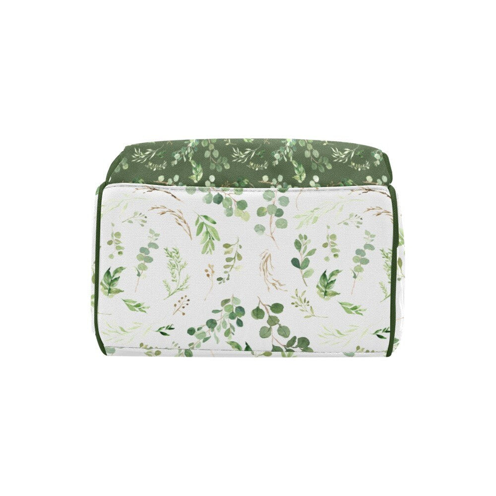 Greenery with Bear and Friends Personalized Diaper Bag