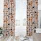 Abstract Cream Blackout Curtains