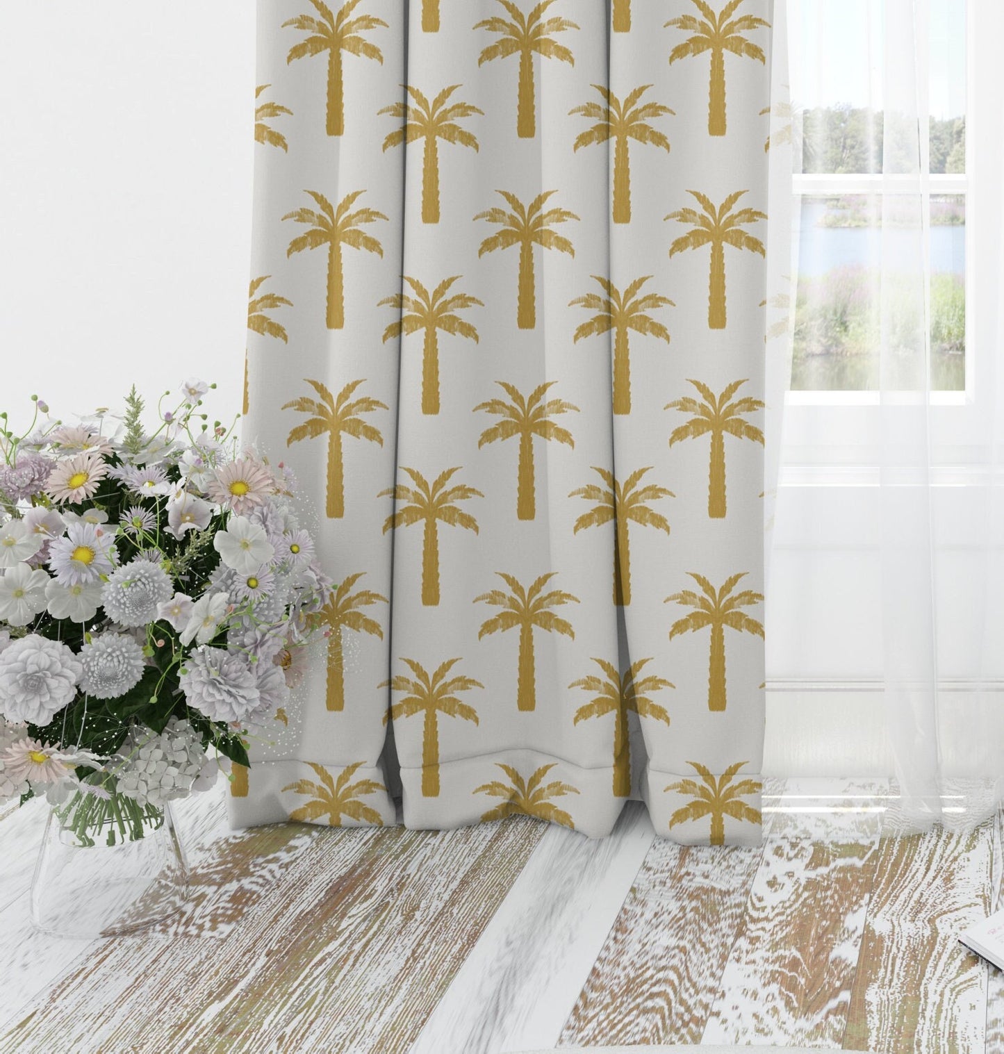 Palm Trees Blackout Curtains