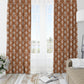 Rust Boho Blackout Curtains