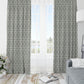 Grey Patterned Blackout Curtains