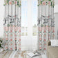 Blush Florals with Black and White Animals Blackout Curtains