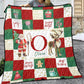 Christmas Patchwork Personalized Quilted Bedspread Set