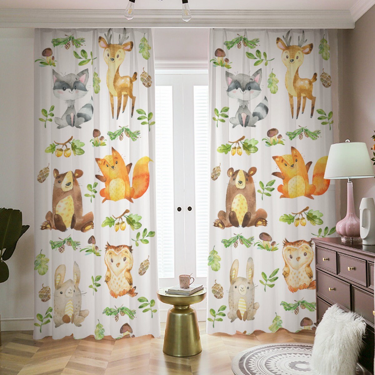 Happy Animals Blackout Curtains