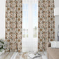 Vintage Charm Beige Blackout Curtains