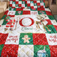 Christmas Patchwork Personalized Quilted Bedspread Set