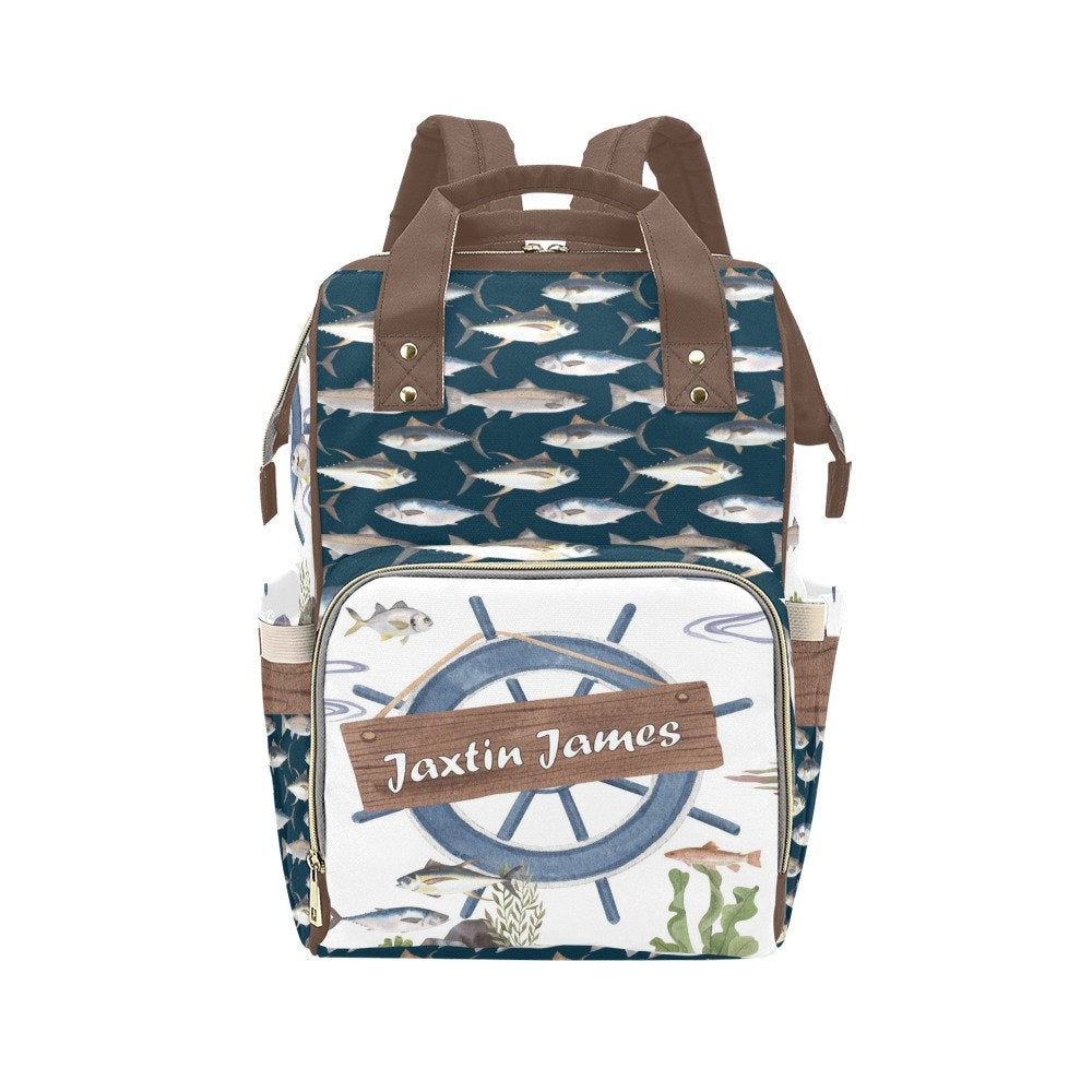 Fishing Personalized Diaper Bag