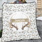 Boho Antlers Personalized Quilted Bedspread Set