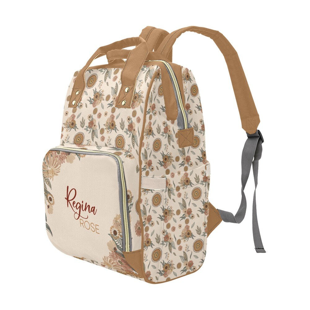 Vintage Charm Personalized Diaper Bag