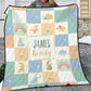 Happy Dinos Personalized Quilted Bedspread Set