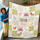 Farm Animals Patchwork Personalized Quilted Bedspread Set