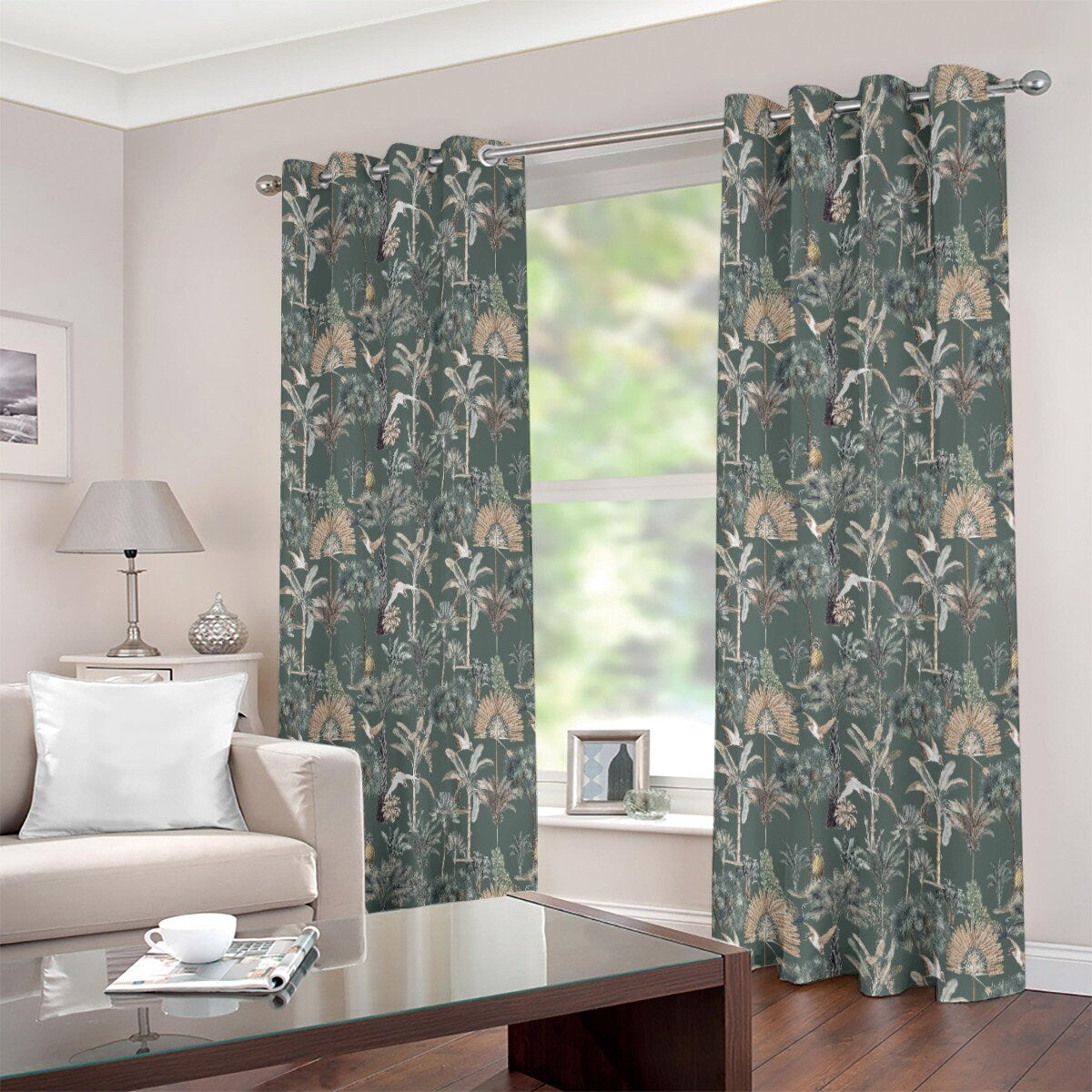 Tropical Patterned Blackout Curtains