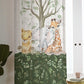 Greenery with Safari Animals and a Tree Blackout Curtains