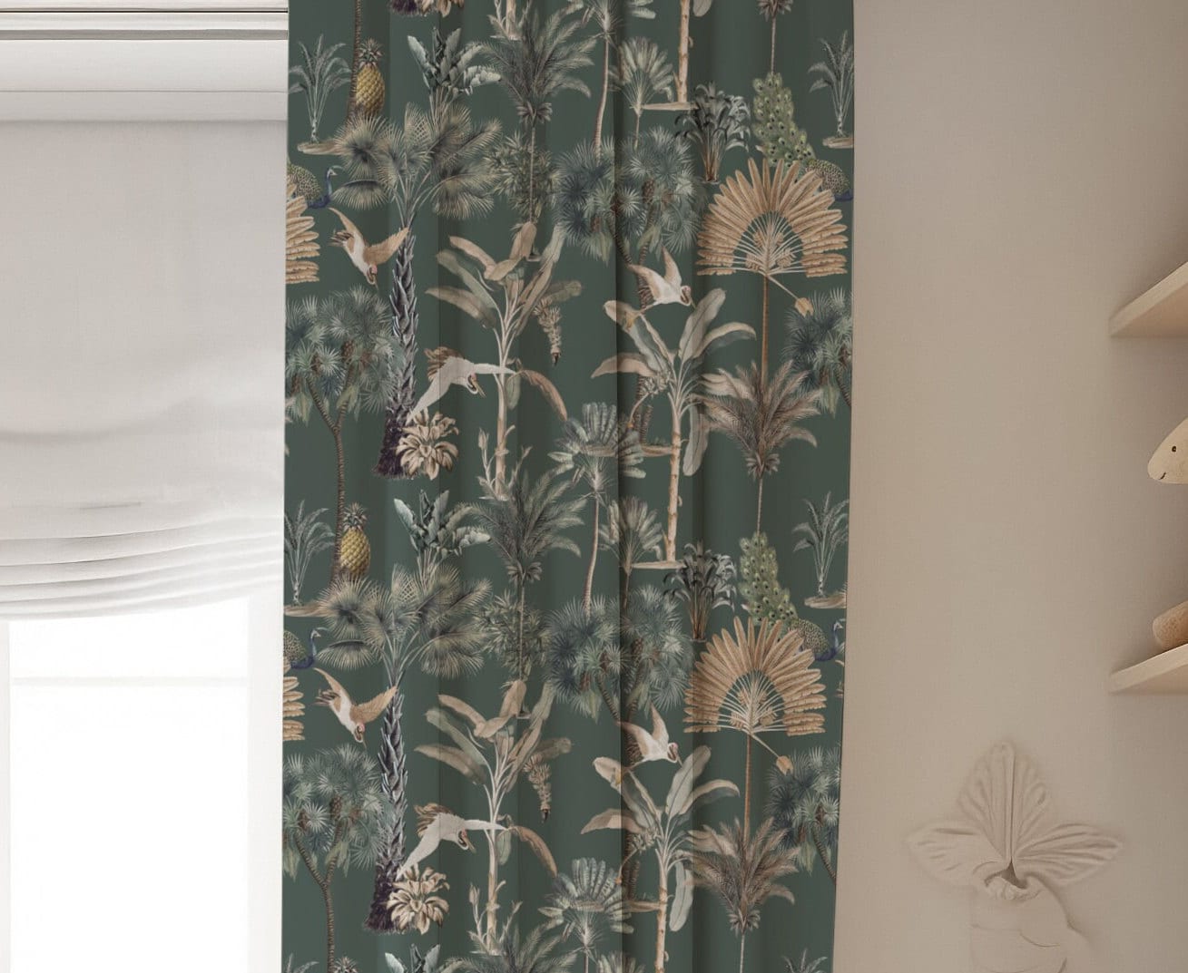 Tropical Patterned Blackout Curtains