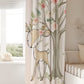 Blush Florals with Woodland Animals Blackout Curtains