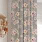 Grey Flowers Blackout Curtains