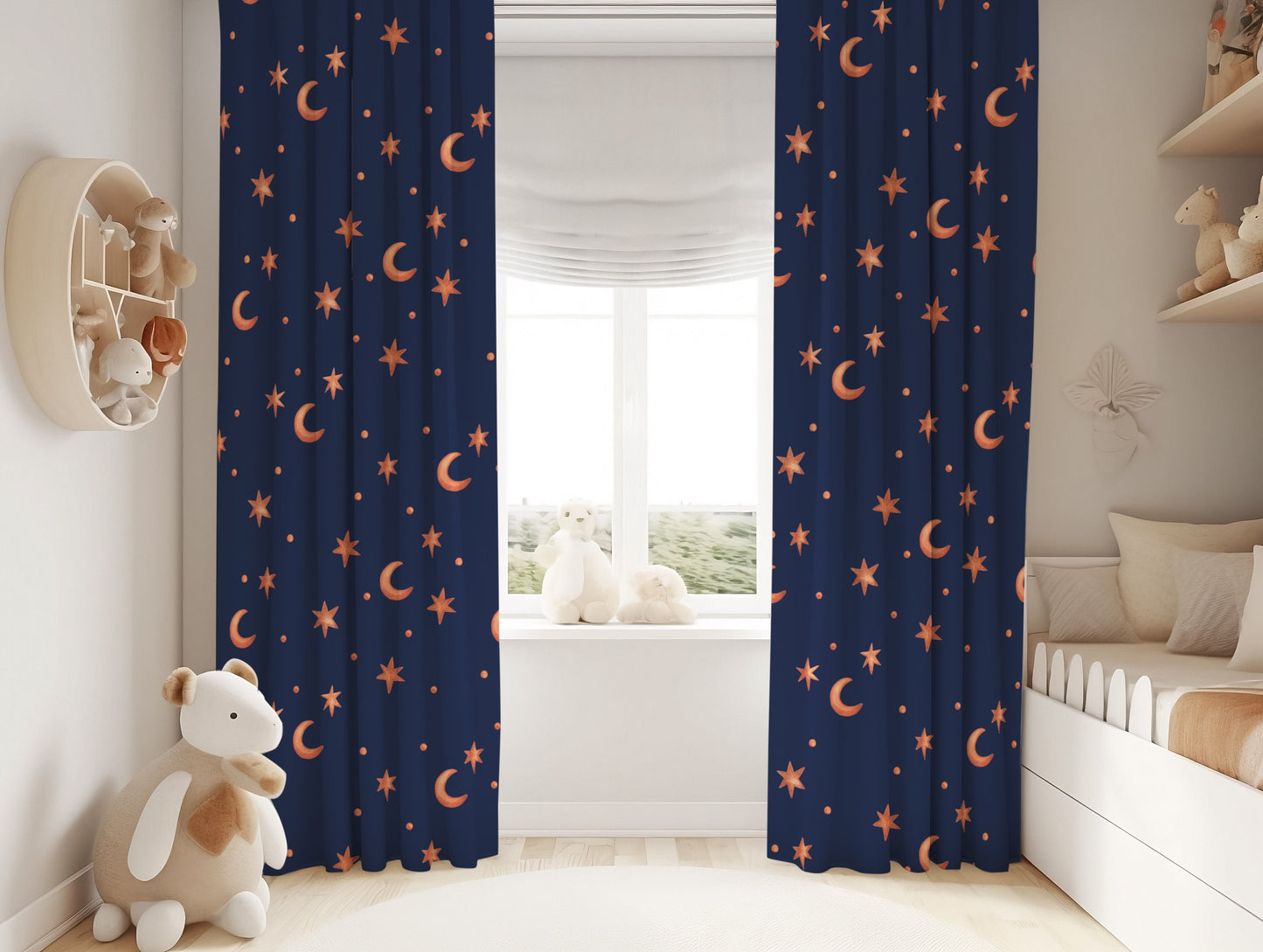 Stars and Moons Blackout Curtains