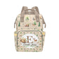 Beige Woodland Personalized Diaper Bag