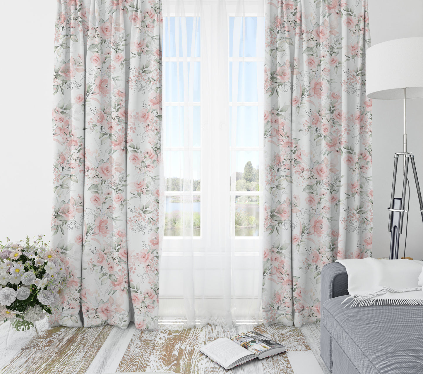 Gentle Pink Blackout Curtains