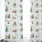 Beige Woodland Blackout Curtains