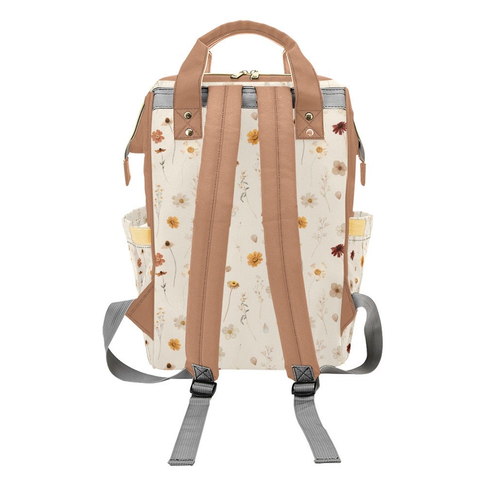 Wildflowers Personalized Diaper Bag