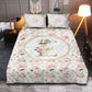 Blush Florals Personalized Quilted Bedspread Set