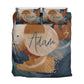 Abstract Personalized Quilted Bedspread Set