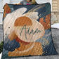 Abstract Personalized Quilted Bedspread Set