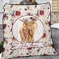 Highland Cow Personalized Quilted Bedspread Set