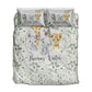 Greenery with Safari Babies Personalized Quilted Bedspread Set