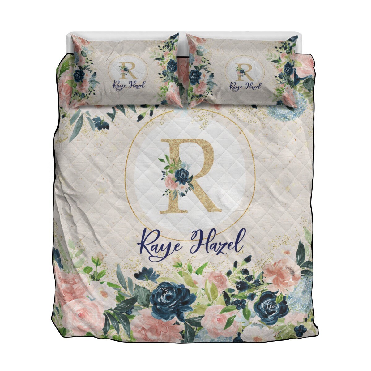 Moonlight Lullabies Personalized Quilted Bedspread Set