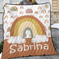 Rainbows Personalized Quilted Bedspread Set