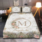 Dry Grass Personalized Quilted Bedspread Set