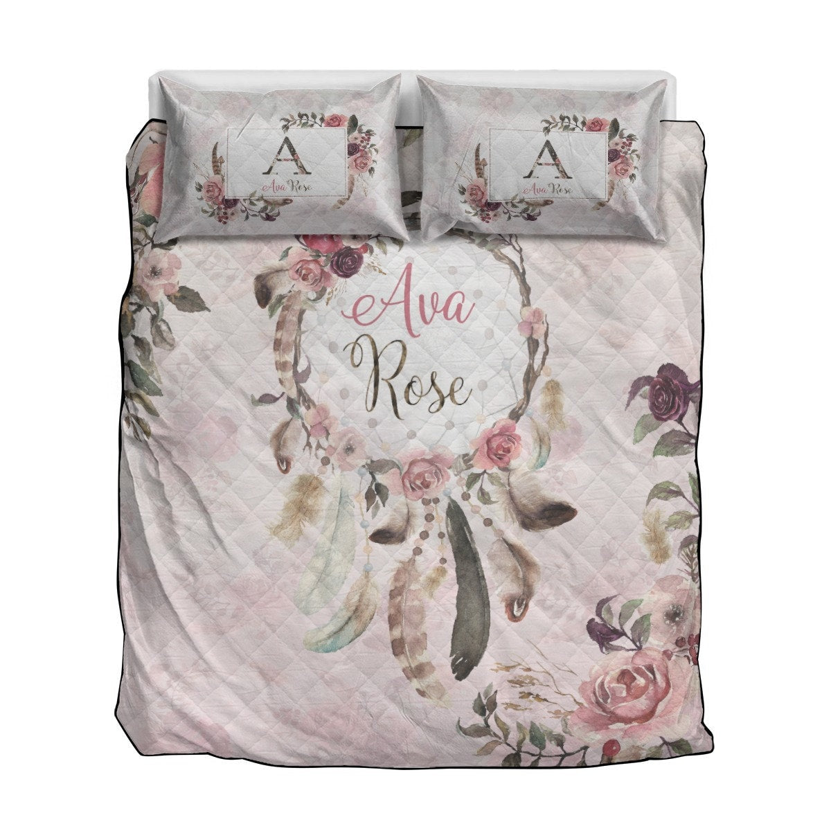 Dreamcatcher Personalized Quilted Bedspread Set