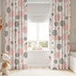 Dotted Pink and Grey Blackout Curtains