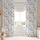 Dotted Blue Blackout Curtains