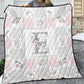 Modern Boho Patchwork Personalized Quilted Bedspread Set