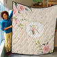 Roses Garden Personalized Quilted Bedspread Set