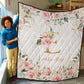 Roses Garden with Geometrics Personalized Quilted Bedspread Set