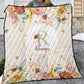 Rust Garden Personalized Quilted Bedspread Set