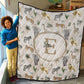 Safari Animals Personalized Quilted Bedspread Set