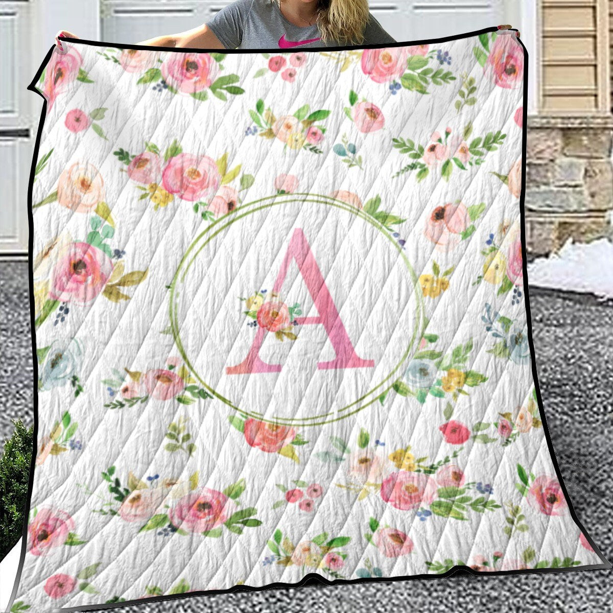 Summer Meadow Personalized Quilted Bedspread Set