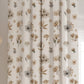 Beige Neutral Flowers Blackout Curtains