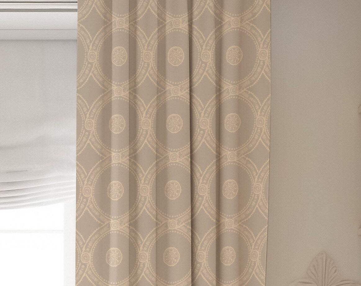 Elegant Beige Blackout Curtains