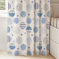 Dotted Blue Blackout Curtains