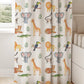 Beige Safari Animals Blackout Curtains