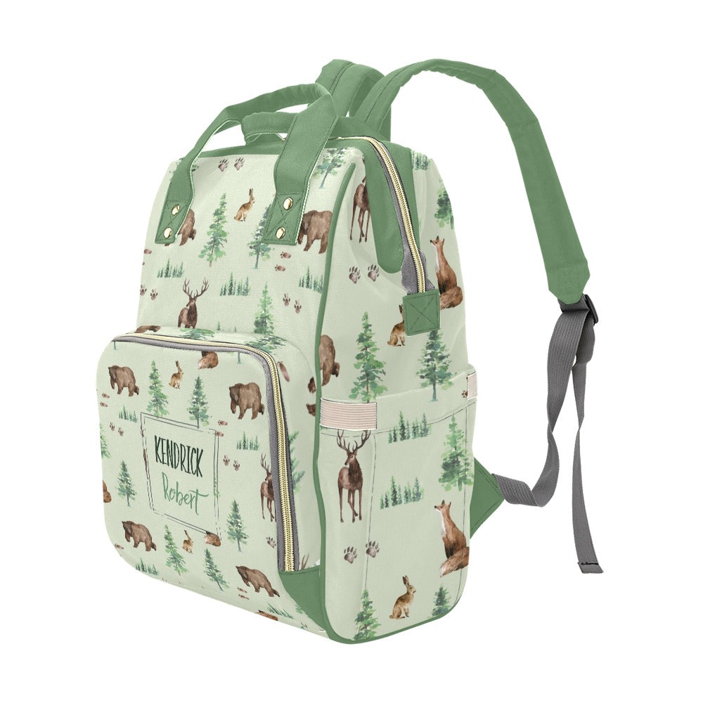 Forest Animals Personalized Diaper Bag