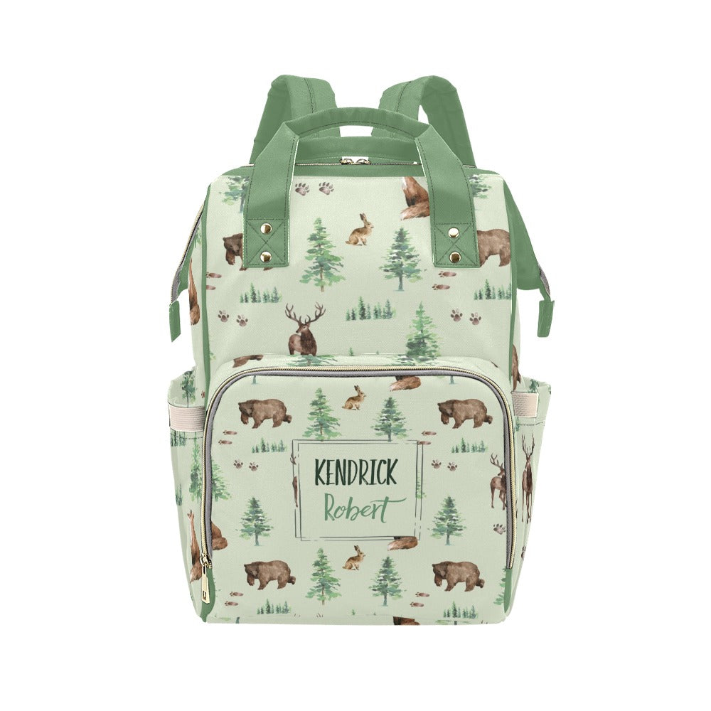 Forest Animals Personalized Diaper Bag